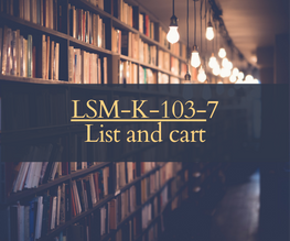 LSM-K-103-7 - List and cart