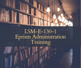 EPrints Administration Training